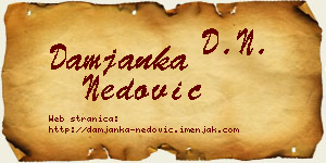 Damjanka Nedović vizit kartica